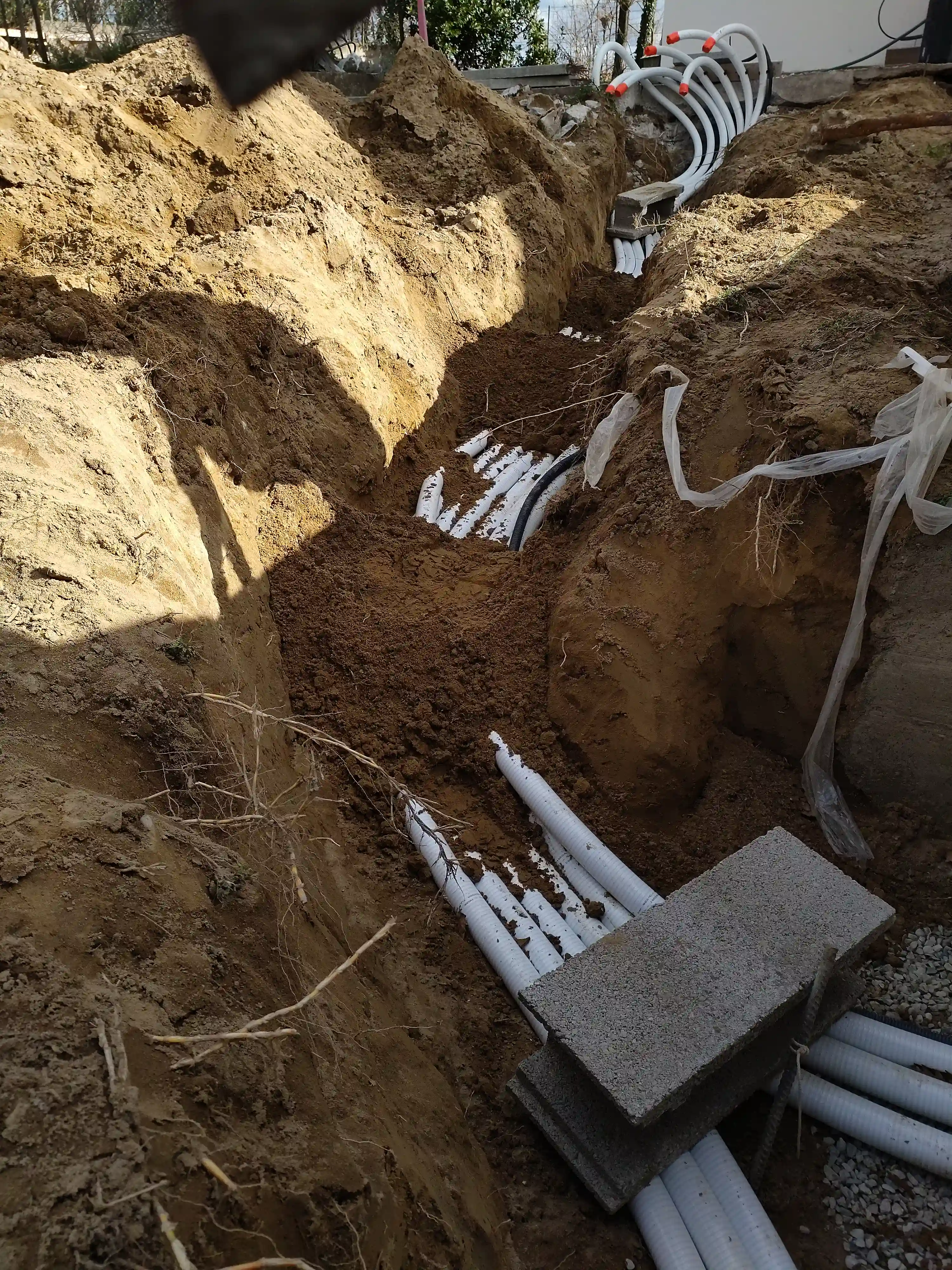 Préparation du bassin avant finitions à Tain-l'Hermitage