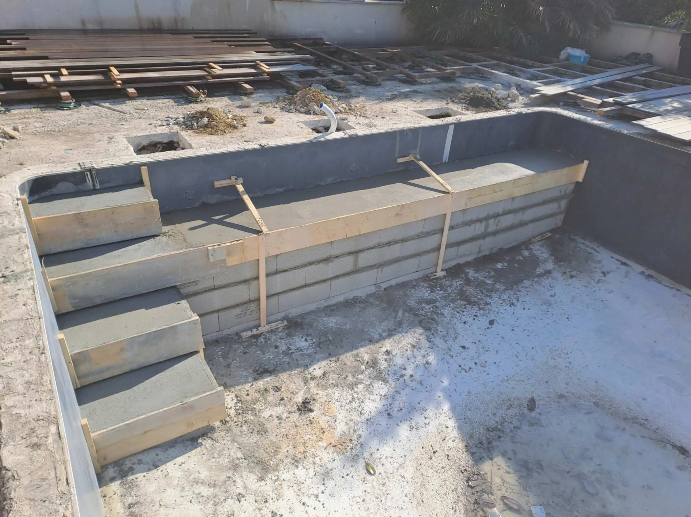 Détail technique d'une piscine à Mercurol-Veaunes